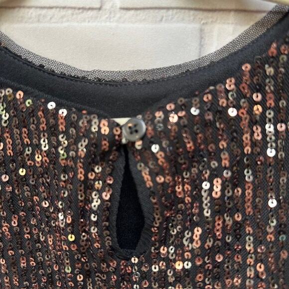 Cat & Jack Girls 3 Piece Outfit Sequin Black Gold Size XS (4-5 Years) NWT - Picture 5 of 9